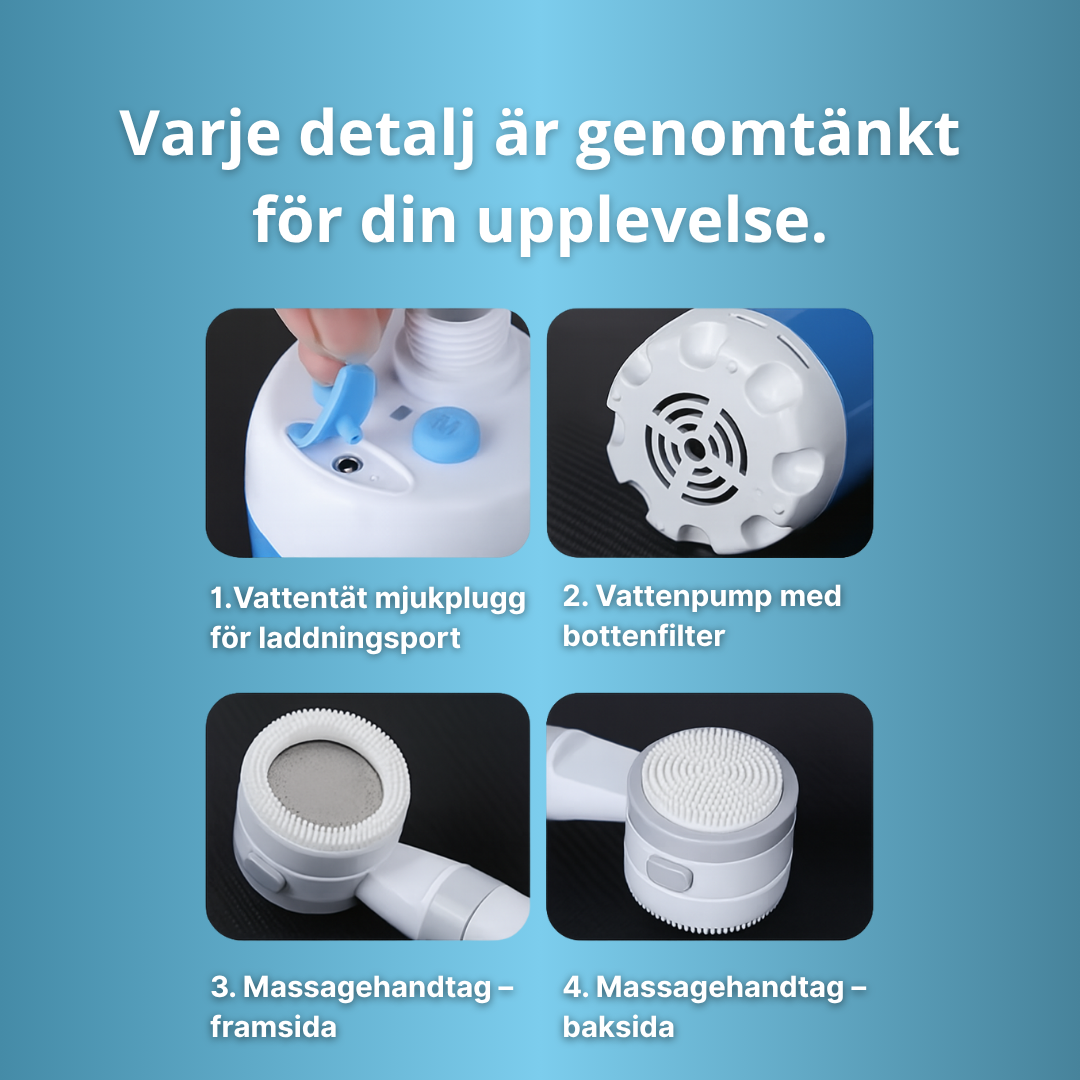 Bostila™ - PremiumPort Vattendusch 6-i-1 för Trädgård & Camping