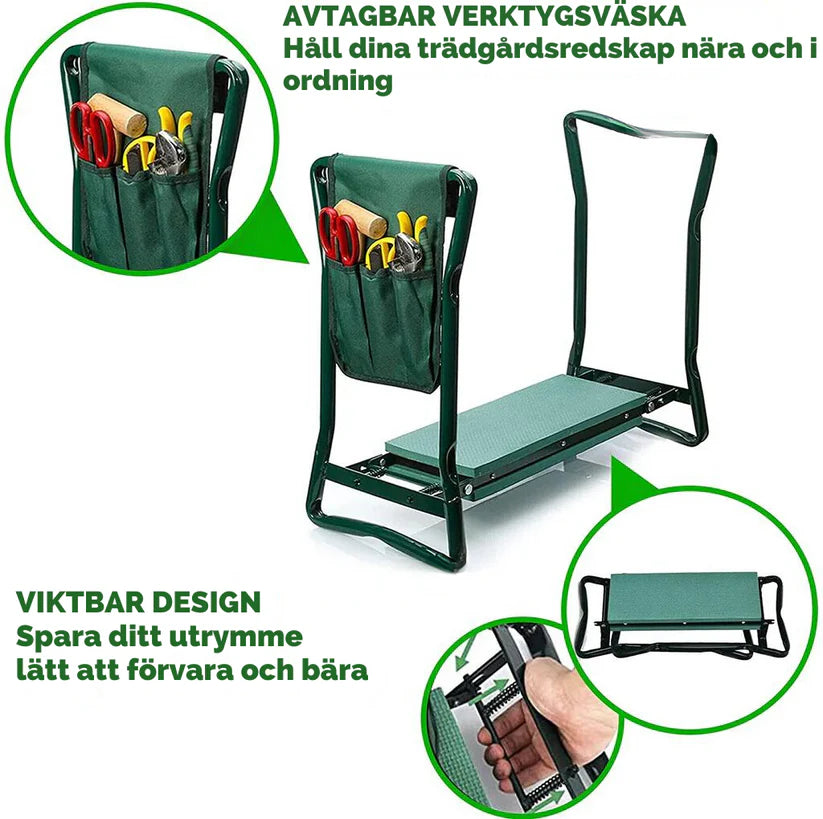 Bostila™ – Originella 2-i-1 Knä & Sittstödet för Utomhusbruk