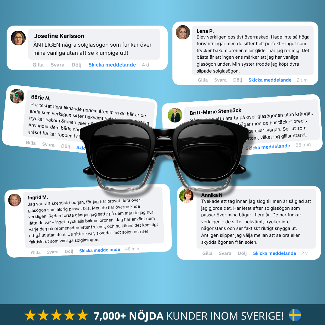 Bostila™ - Effektiva Solglasögon som Döljer Dina Vanliga Bågar