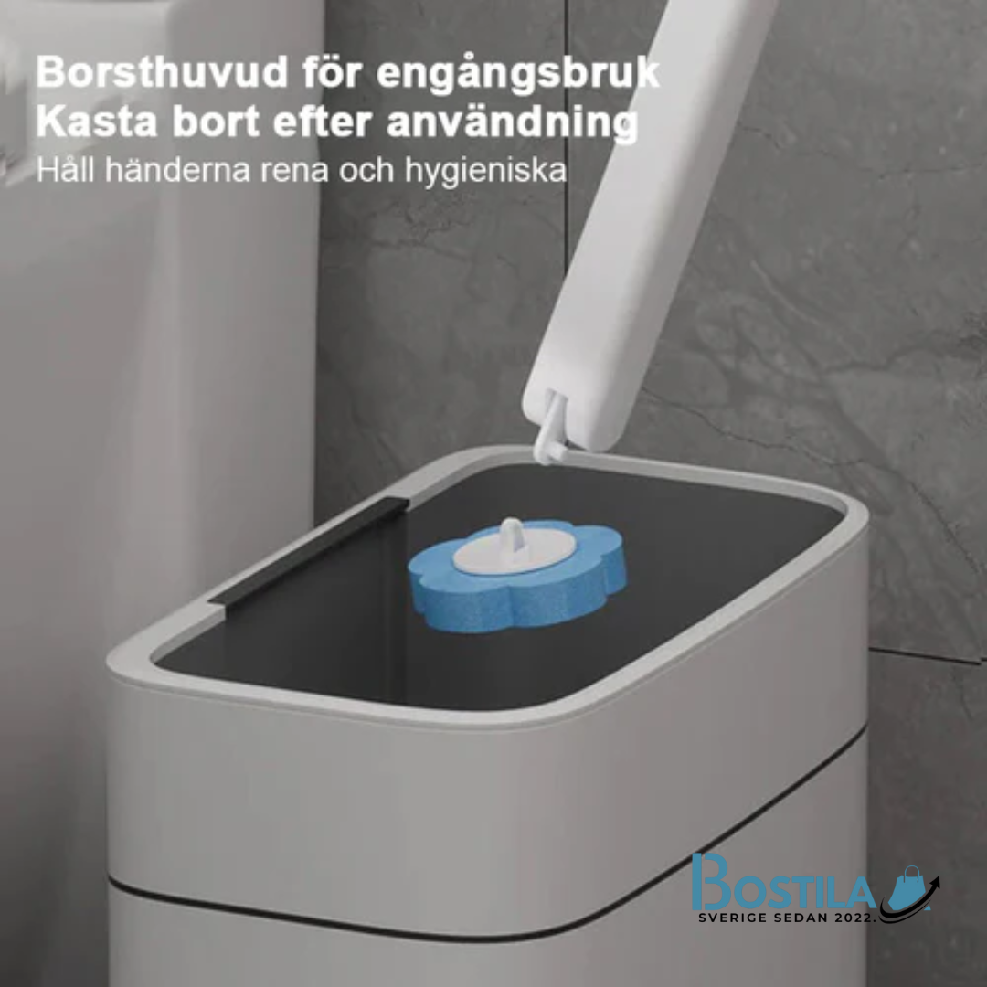 engångstoalett rengöringssystem + 6st borsthuvud