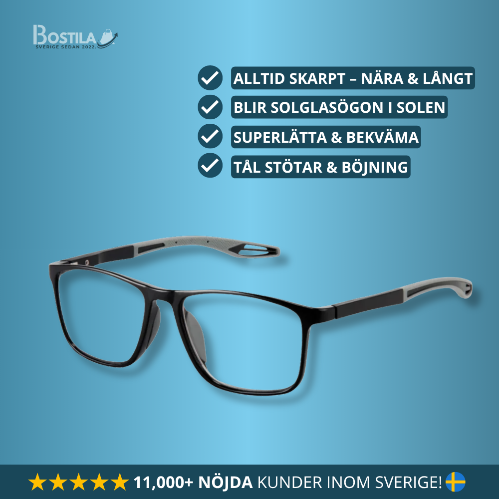 Bostila™ - Multifokusglasögon med Ljusanpassning