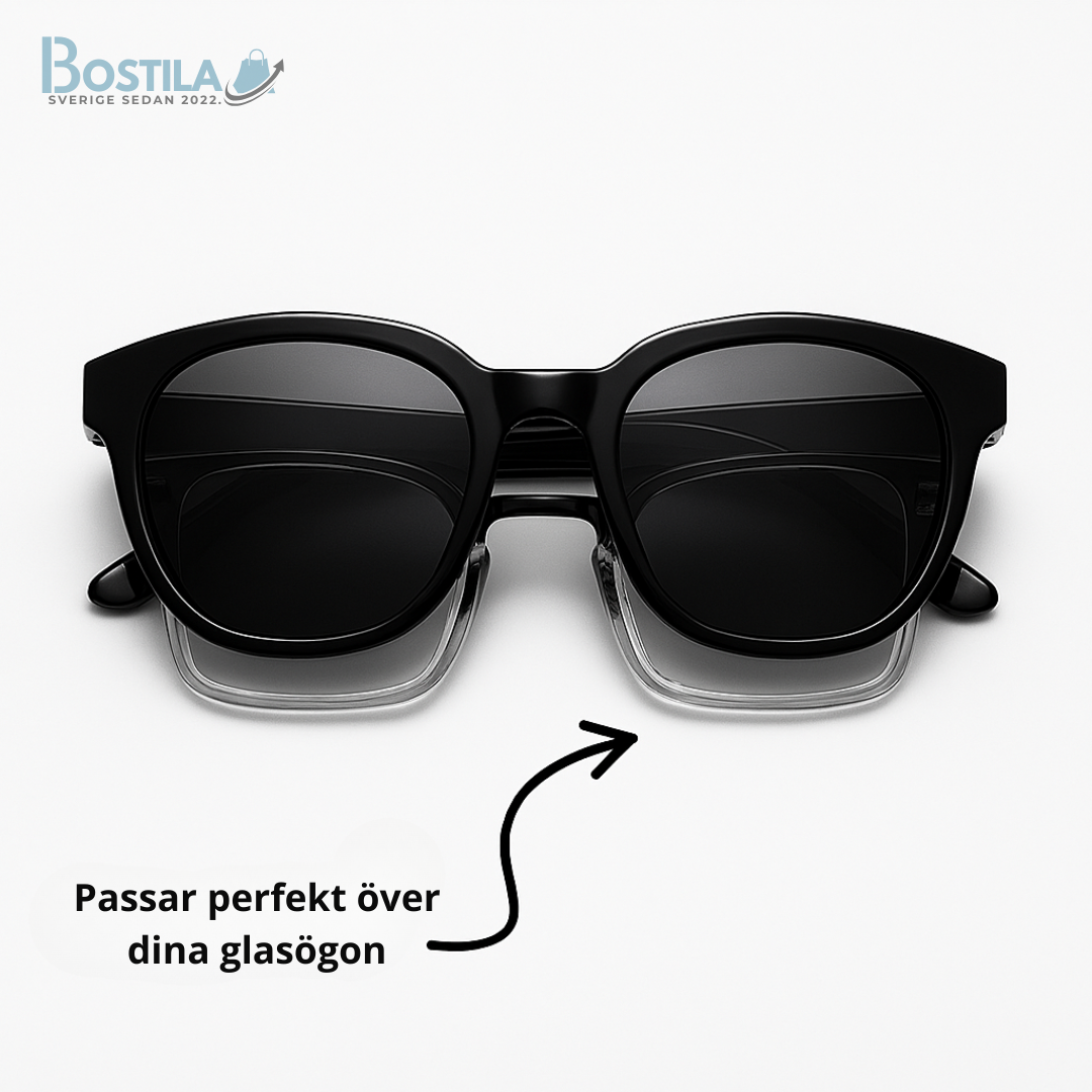 Bostila™ - Effektiva Solglasögon som Döljer Dina Vanliga Bågar